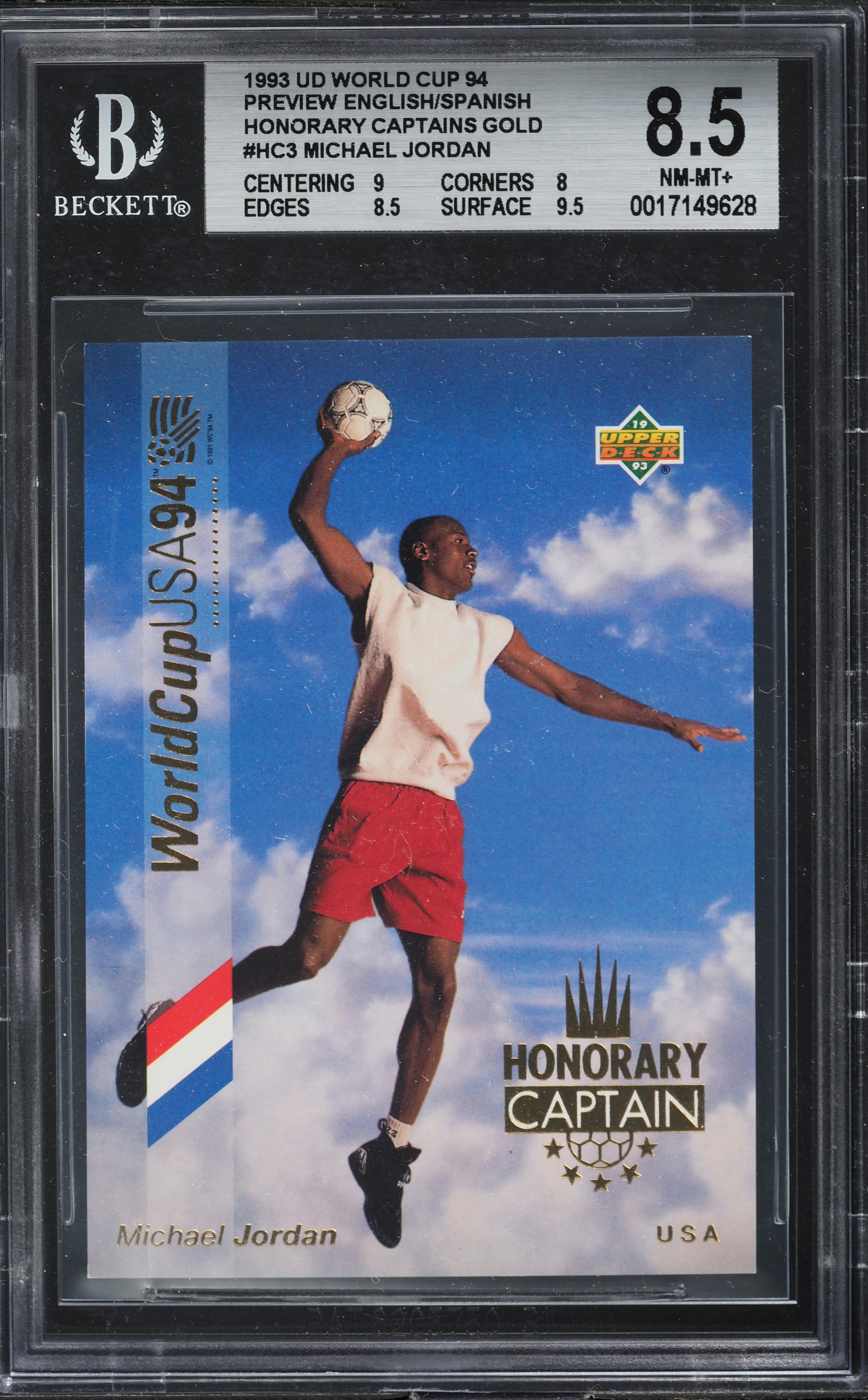 1993 Upper Deck World Cup 94 Honorary Captains Gold Michael Jordan