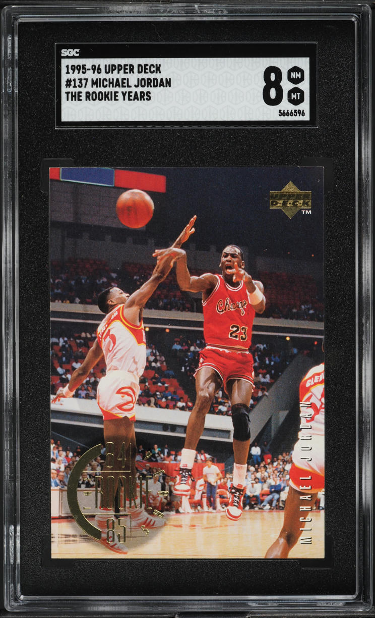 1995 Upper Deck The Rookie Years Michael Jordan #137 SGC 8 NM-MT