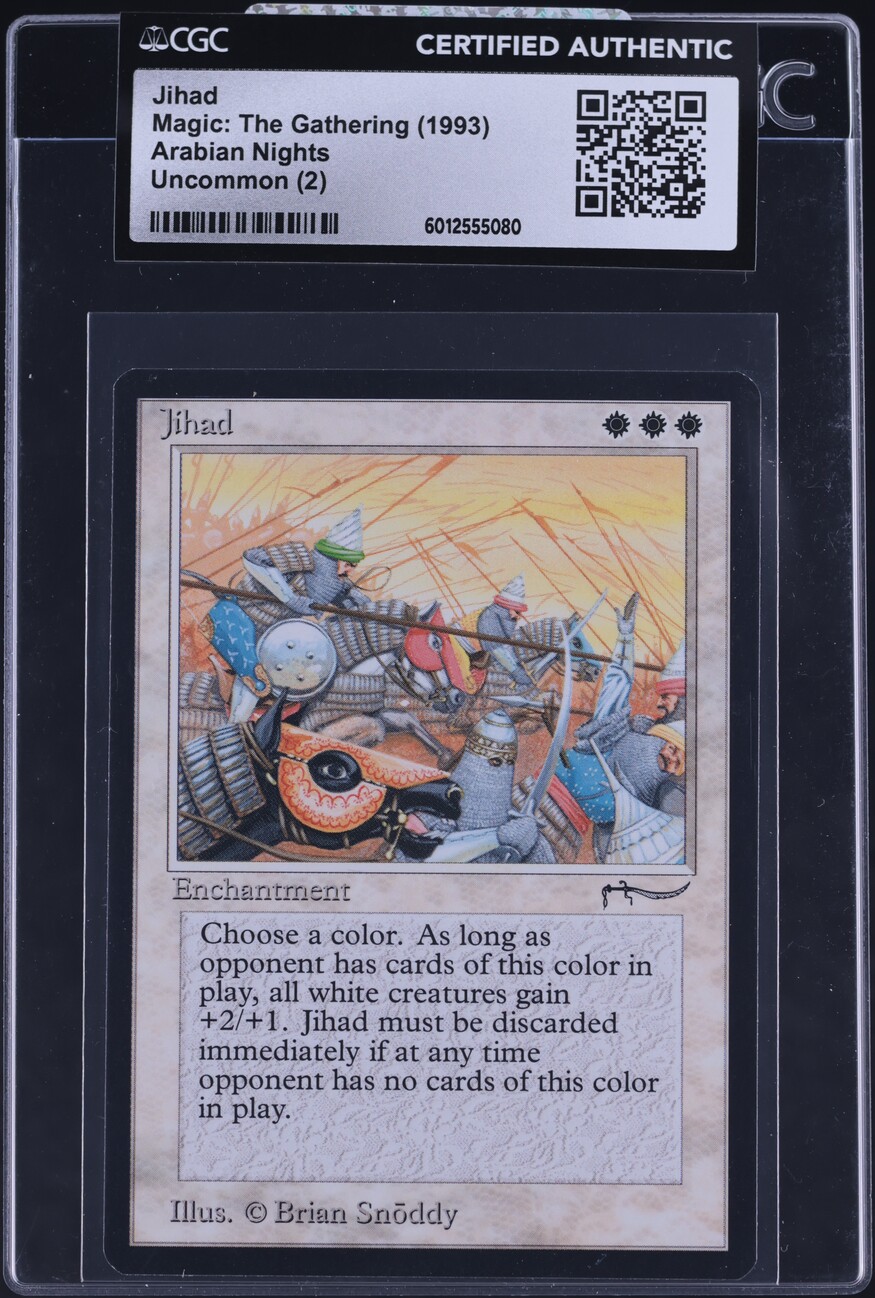 1993 Magic The Gathering MTG Arabian Nights Jihad CGC AUTH