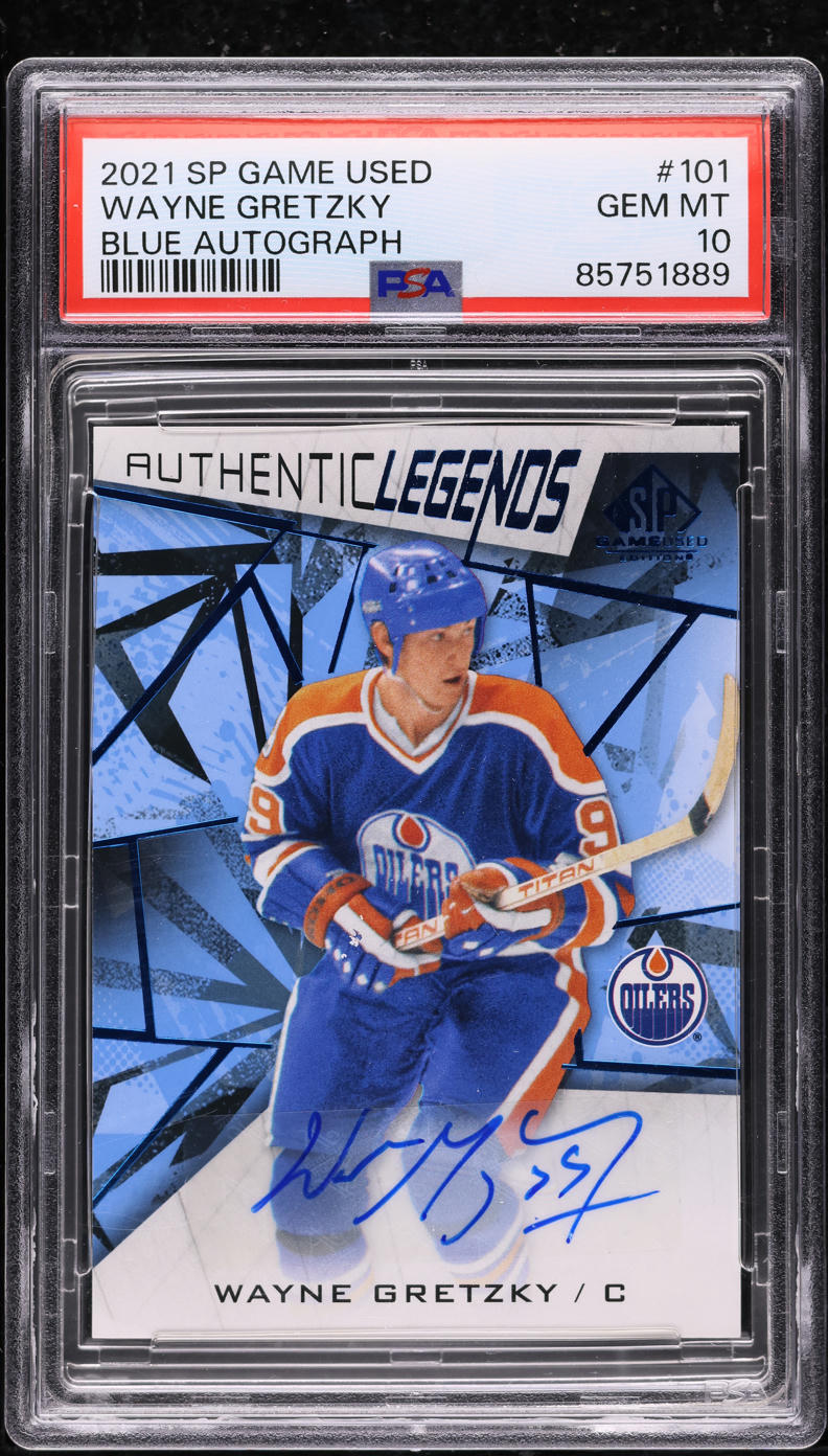 2021 SP Game Used Blue Wayne Gretzky AUTO #101 PSA 10 GEM MINT