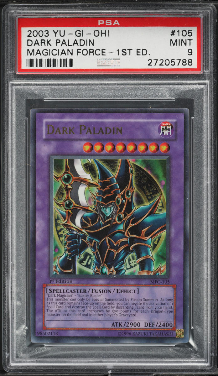 2003 Yu-Gi-Oh! Magician Force 1st Edition Dark Paladin #MFC-105