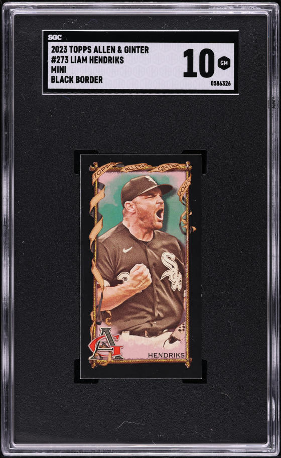 2023 Topps Allen & Ginter Mini Black Border Liam Hendriks #273 SGC