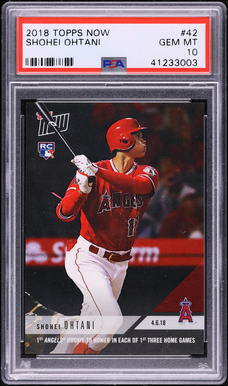 2018 Topps Now Shohei Ohtani ROOKIE #42 PSA 10 GEM MINT