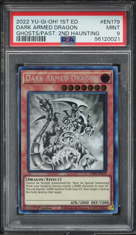 yugioh card dark armed dragon Yu-Gi-Oh! Graded: 1st Edition Phantom Darkness (2008) PSA 9 then target 1 card on the field 2022 Yu-Gi-Oh! GFP2 2nd Haunting