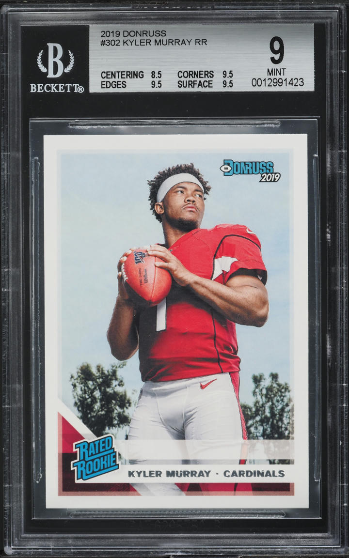 2019 Donruss Football Kyler Murray ROOKIE #302 BGS 9 MINT