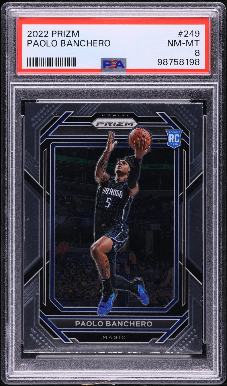 2022 Panini Prizm Paolo Banchero ROOKIE #249 PSA 8 NM-MT