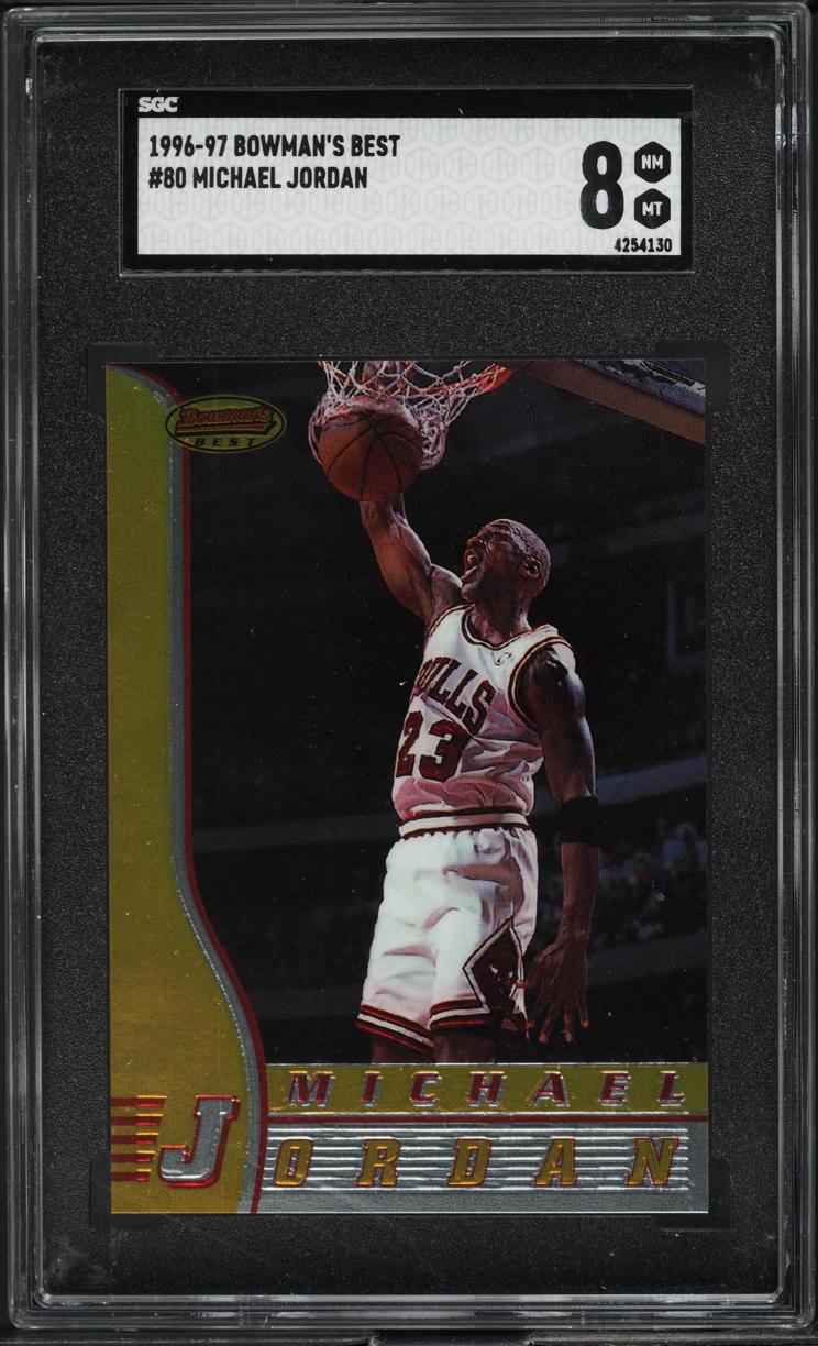 1996 Bowman's Best Michael Jordan #80 SGC 8 NM-MT