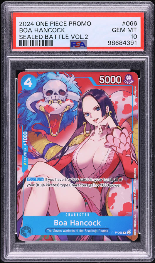 2024 One Piece Japanese Premium Best Holofoil Boa Hancock #ST03