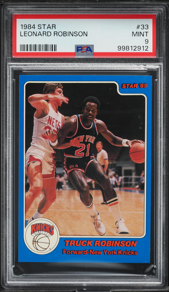 1984 Star Basketball Leonard Robinson #33 PSA 9 MINT