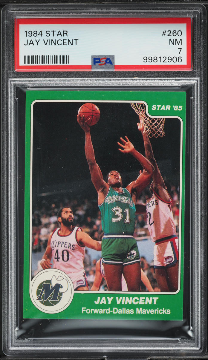 1984 Star Basketball Jay Vincent #260 PSA 7 NRMT