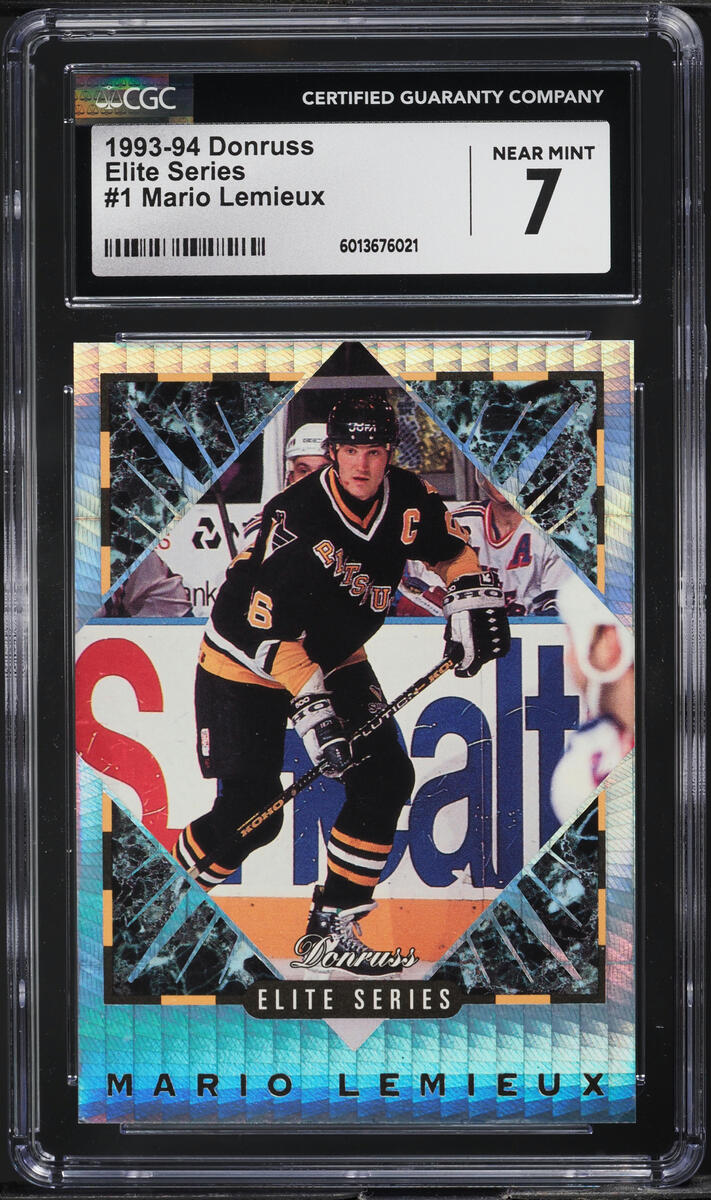 1993 Donruss Elite Series Mario Lemieux /10000 #1 CGC 7 NRMT