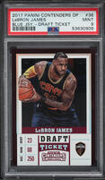 2017 Panini Contenders Draft Picks Draft Ticket LeBron James /99