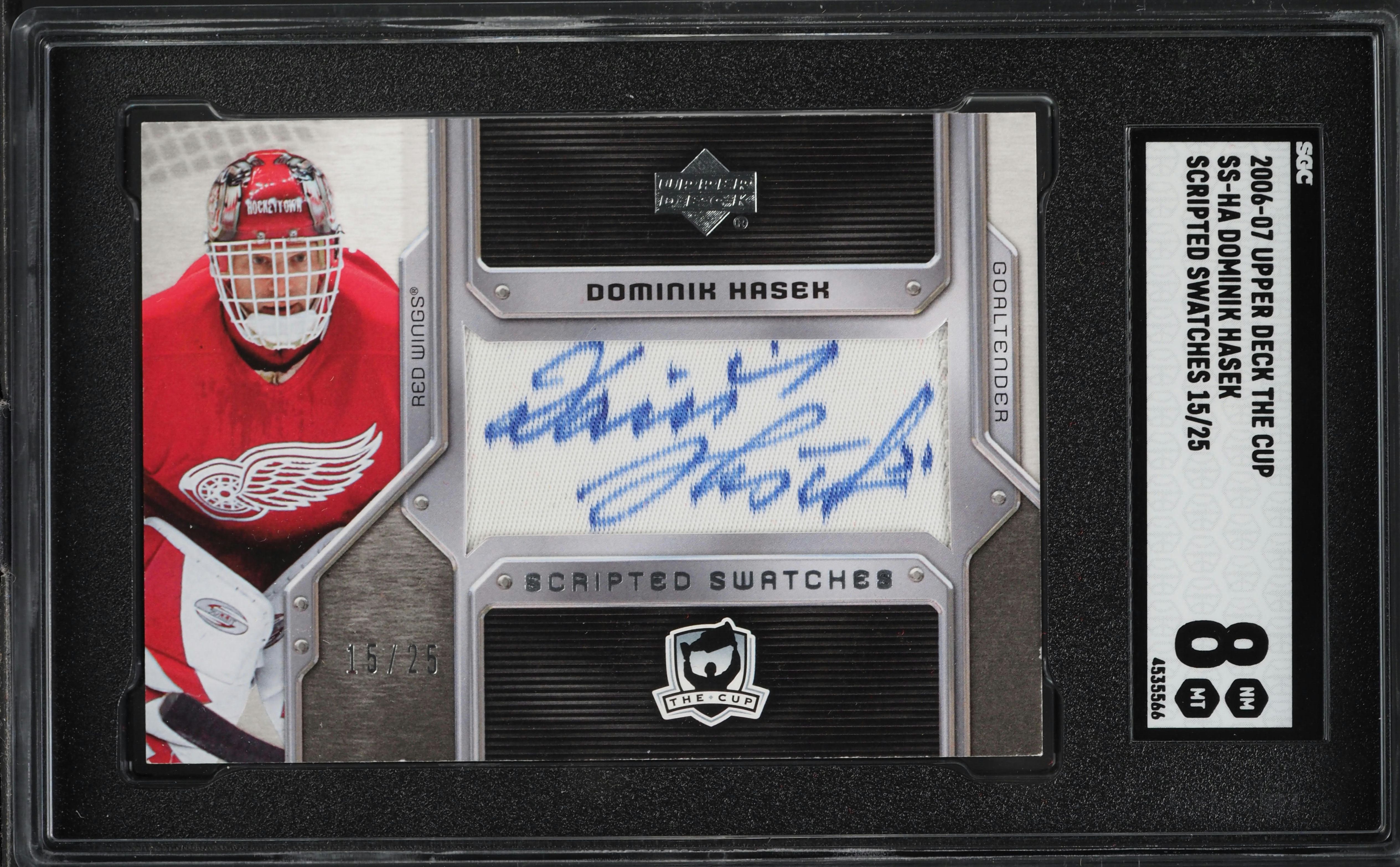 2006 Upper Deck The Cup Scripted Dominik Hasek PATCH AUTO /25 #SS