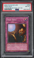 2002 Yu-Gi-Oh! Legend Of Blue-Eyes 1st Edition Trap Hole #LOB-058