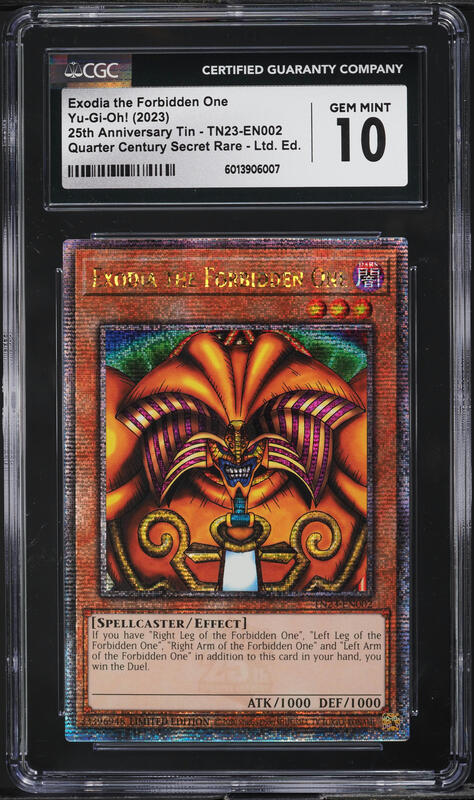 2023 Yu-Gi-Oh! 25th Anniversary Exodia The Forbidden One #TN23