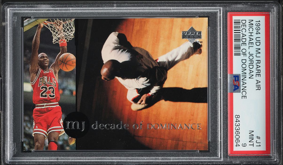 1994 Upper Deck MJ Rare Air Decade Of Dominance Michael Jordan #J1 PSA 9 MINT