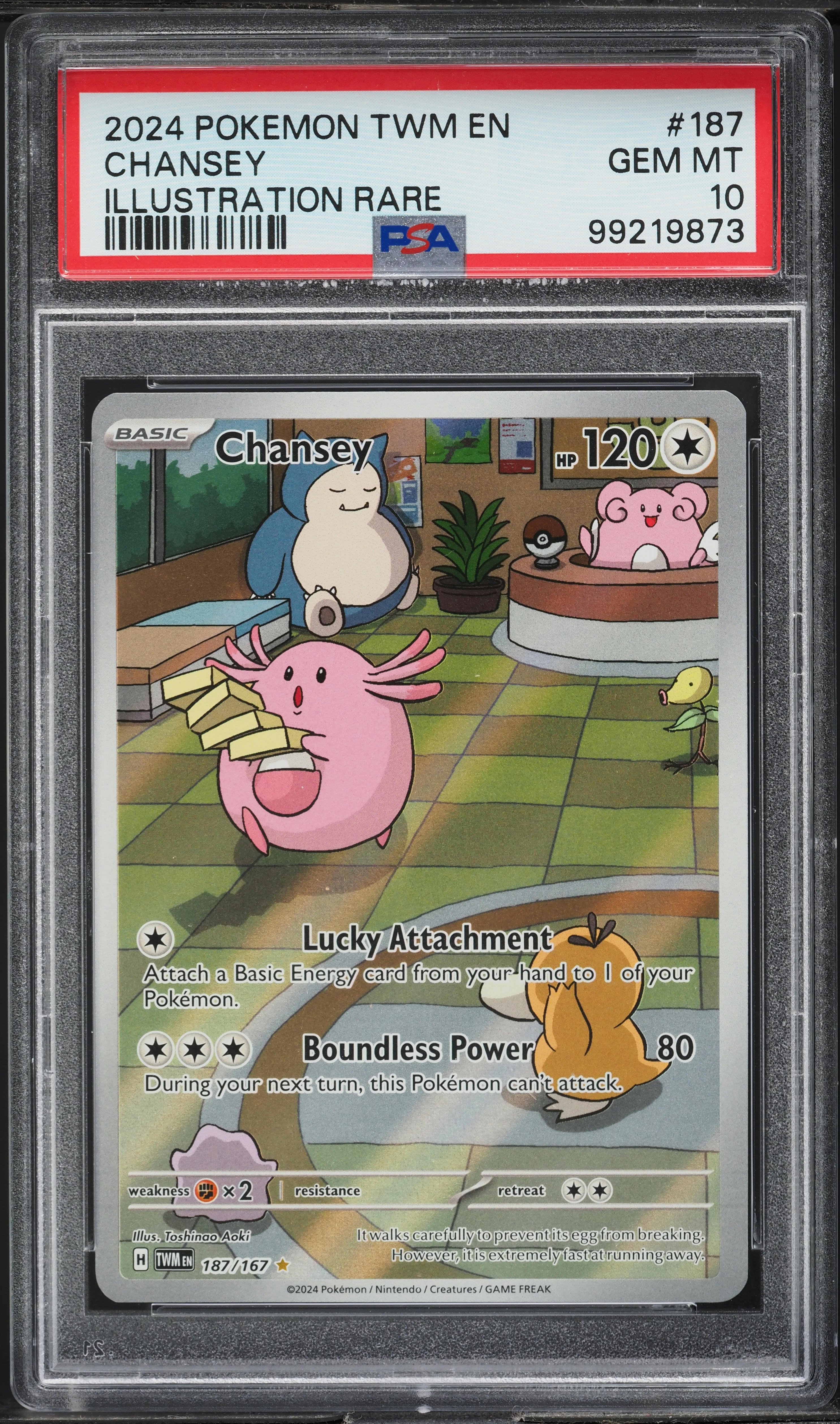 2024 Pokemon SV Twilight Masquerade Illustration Rare Chansey #187