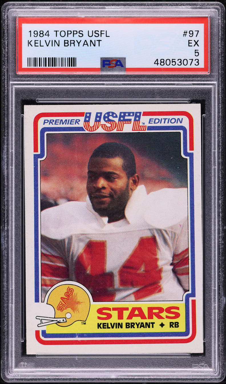 1984 Topps USFL Football Kelvin Bryant #97 PSA 5 EX