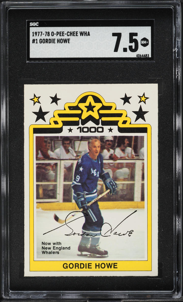 1977 O-Pee-Chee WHA Hockey Gordie Howe #1 SGC 7.5 NRMT+