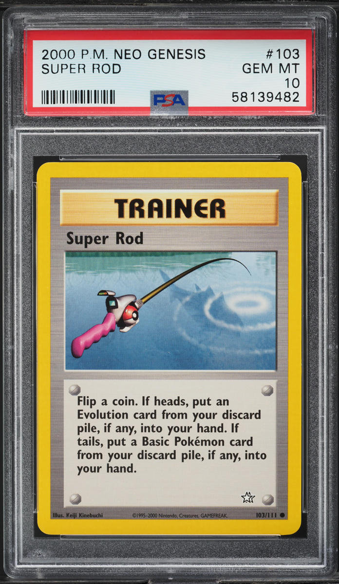 2000 Pokemon Neo Genesis Super Rod #103 PSA 10 GEM MINT