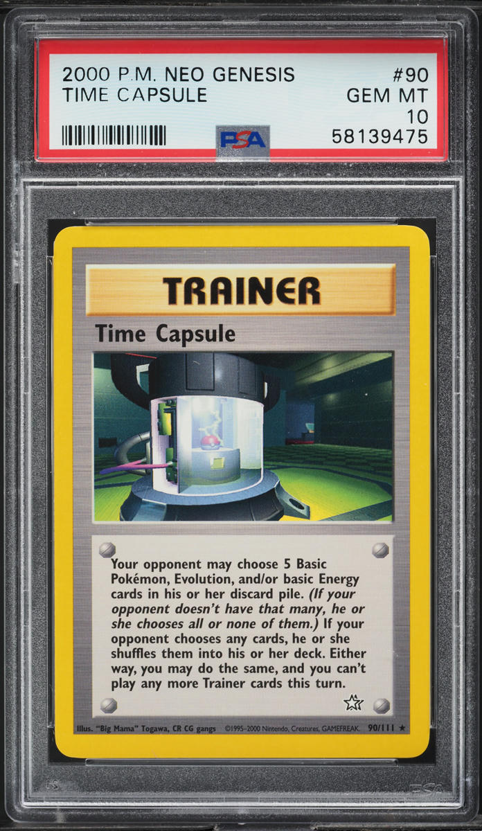 2000 Pokemon Neo Genesis Time Capsule #90 PSA 10 GEM MINT