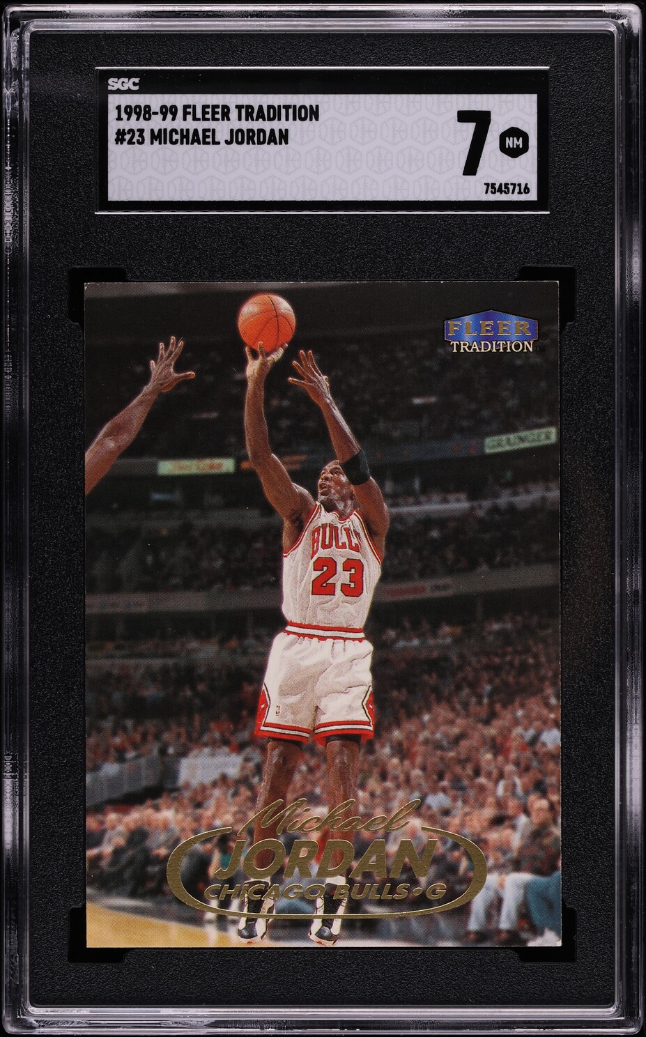 1998 Fleer Tradition Michael Jordan #23 SGC 7 NRMT