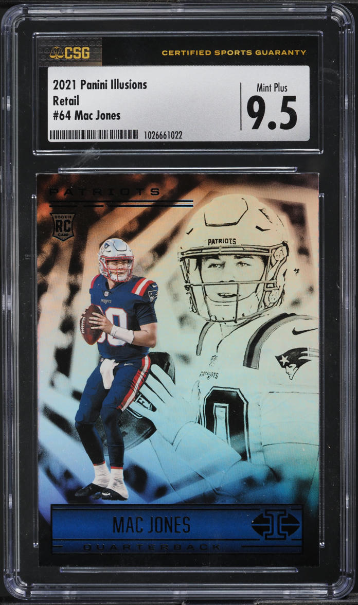 2021 Panini Illusions Retail Mac Jones ROOKIE #64 CSG 9.5 MINT+
