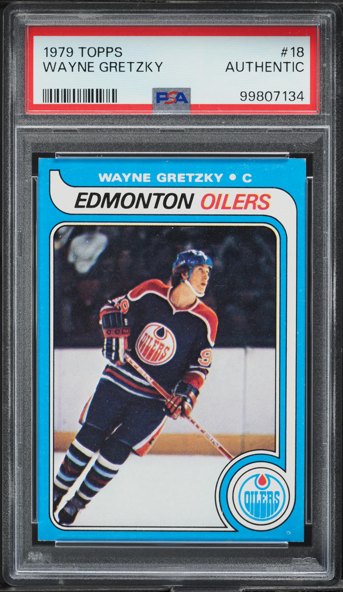 1979 Topps Hockey Wayne Gretzky ROOKIE #18 PSA AUTH