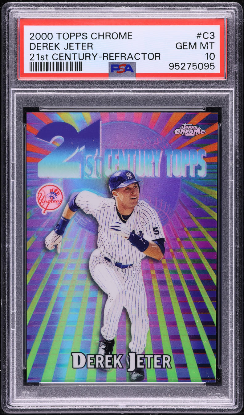2000 Topps Chrome 21st Century Refractor Derek Jeter #C3 PSA 10 GEM MINT