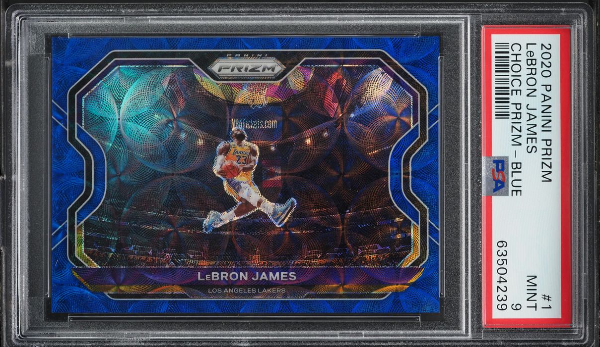2020 Panini Prizm Choice Blue LeBron James /49 #1 PSA 9 MINT