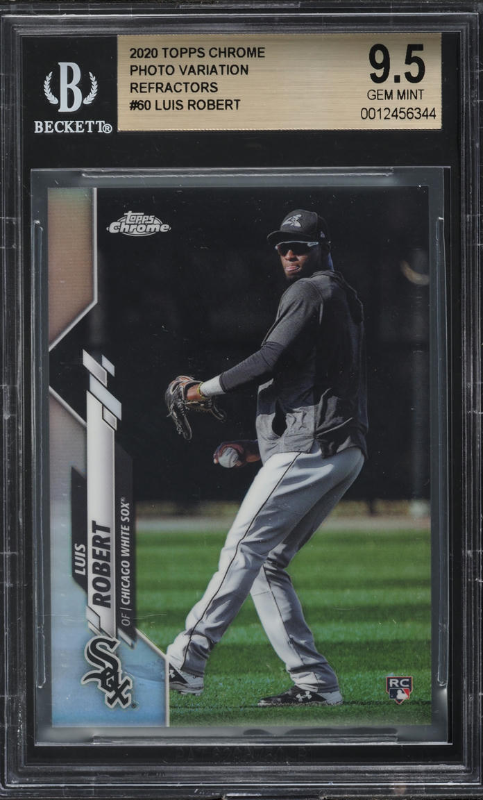2020 Topps Chrome Photo Variation Refractor Luis Robert ROOKIE #60 BGS 9.5 GEM