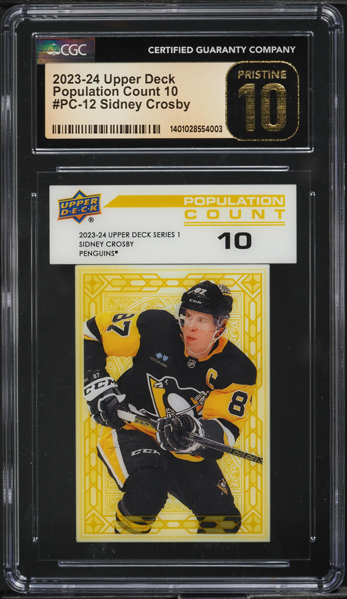 2023 Upper Deck Population Count 10 Sidney Crosby #PC-12 CGC 10 PRISTINE