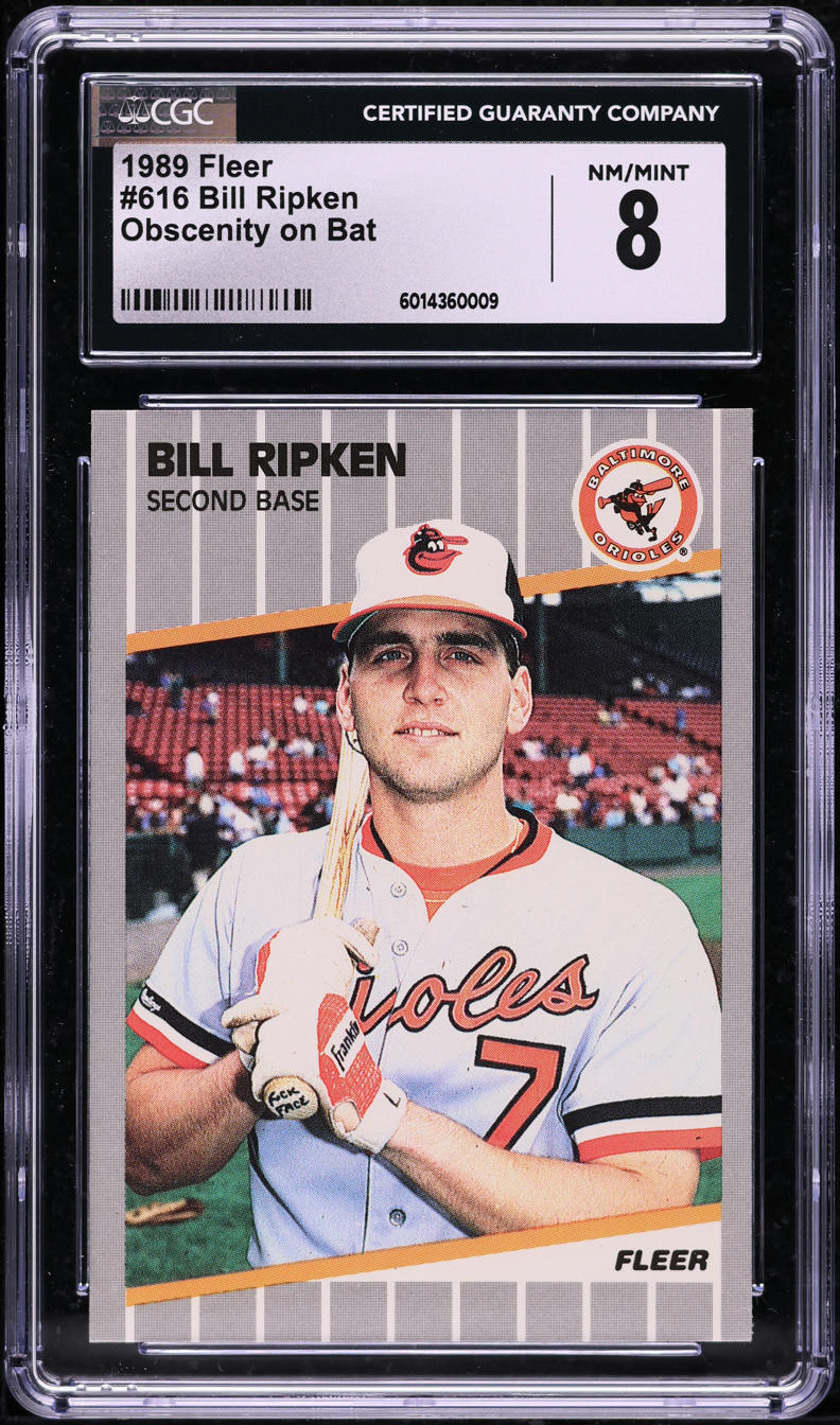 1989 Fleer Bill Ripken FF ERROR #616 CGC 8 NM-MT