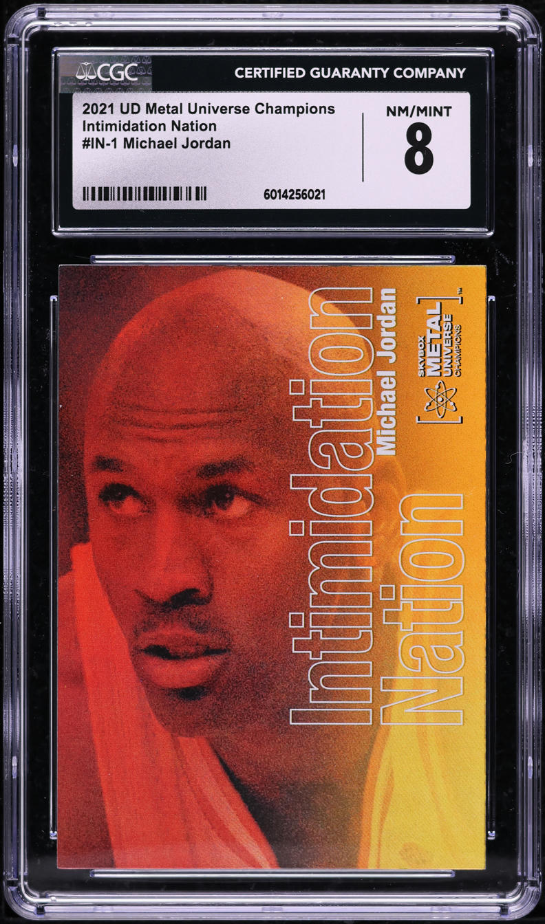 2021 Metal Universe Champions Intimidation Nation Michael Jordan #IN-1 CGC 8