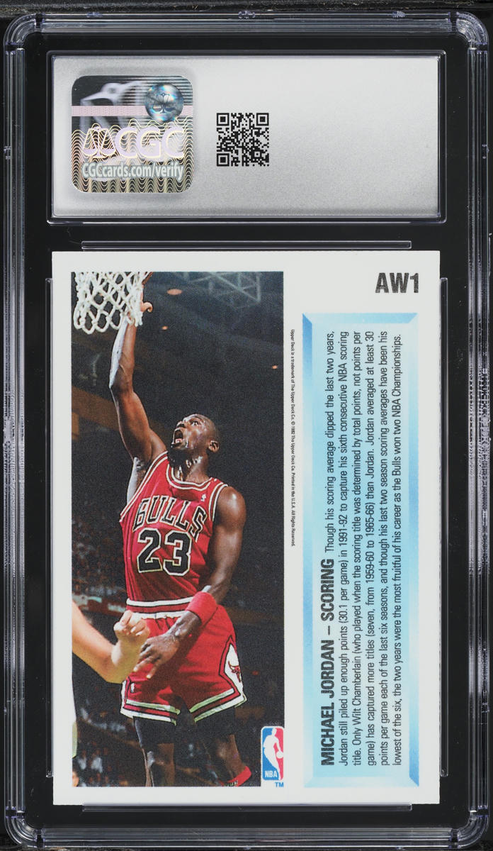 michael jordan holographic basketball card Graded Card Case with Individual Slots Storage Box M62R – Joligrace main image 1