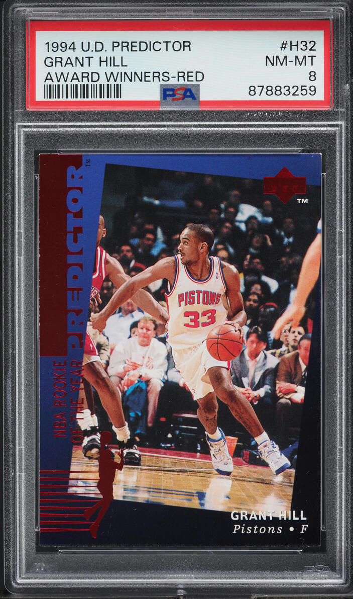 1994 Upper Deck Predictor Award Winners Red Grant Hill #H32 PSA 8 NM-MT