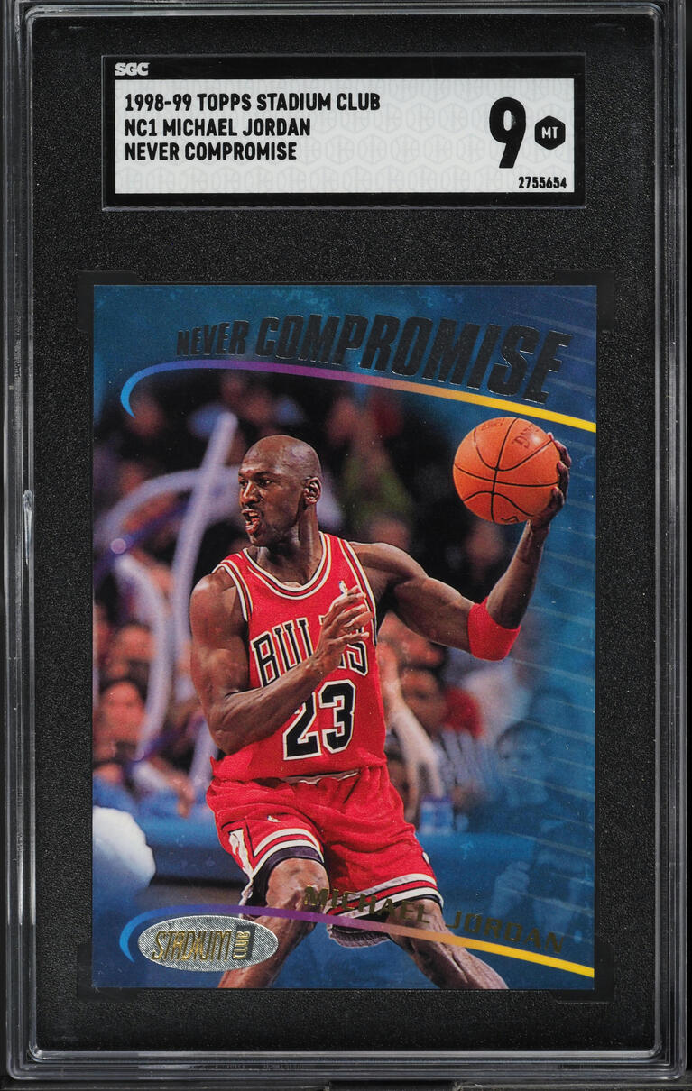1998 Stadium Club Never Compromise Michael Jordan #NC1 SGC 9 MINT