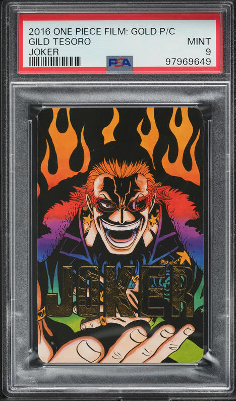 2016 One Piece Film Gold Playing Cards Joker Gild Tesoro PSA 10