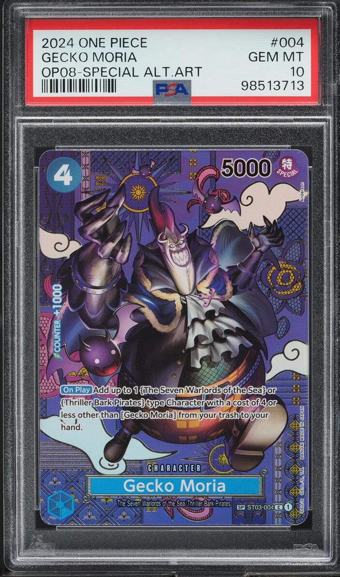 2024 One Piece Two Legends Special Alt Art Gecko Moria #ST03-004