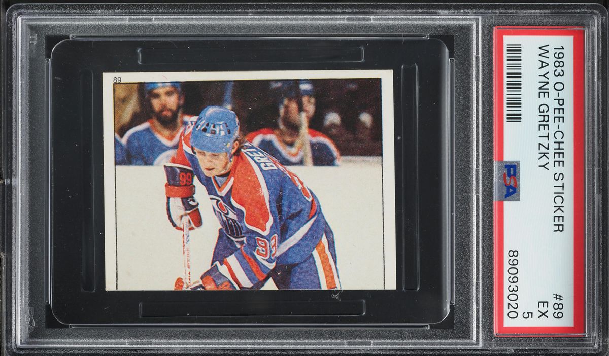 1983 O-Pee-Chee Sticker Hockey Wayne Gretzky #89 PSA 5 EX
