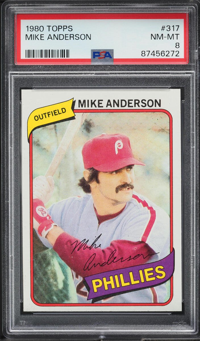 1980 Topps Mike Anderson #317 PSA 8 NM-MT