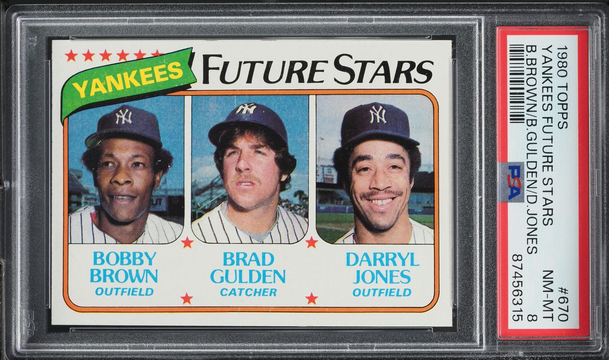 1980 Topps Yankees Future Stars #670 PSA 8 NM-MT