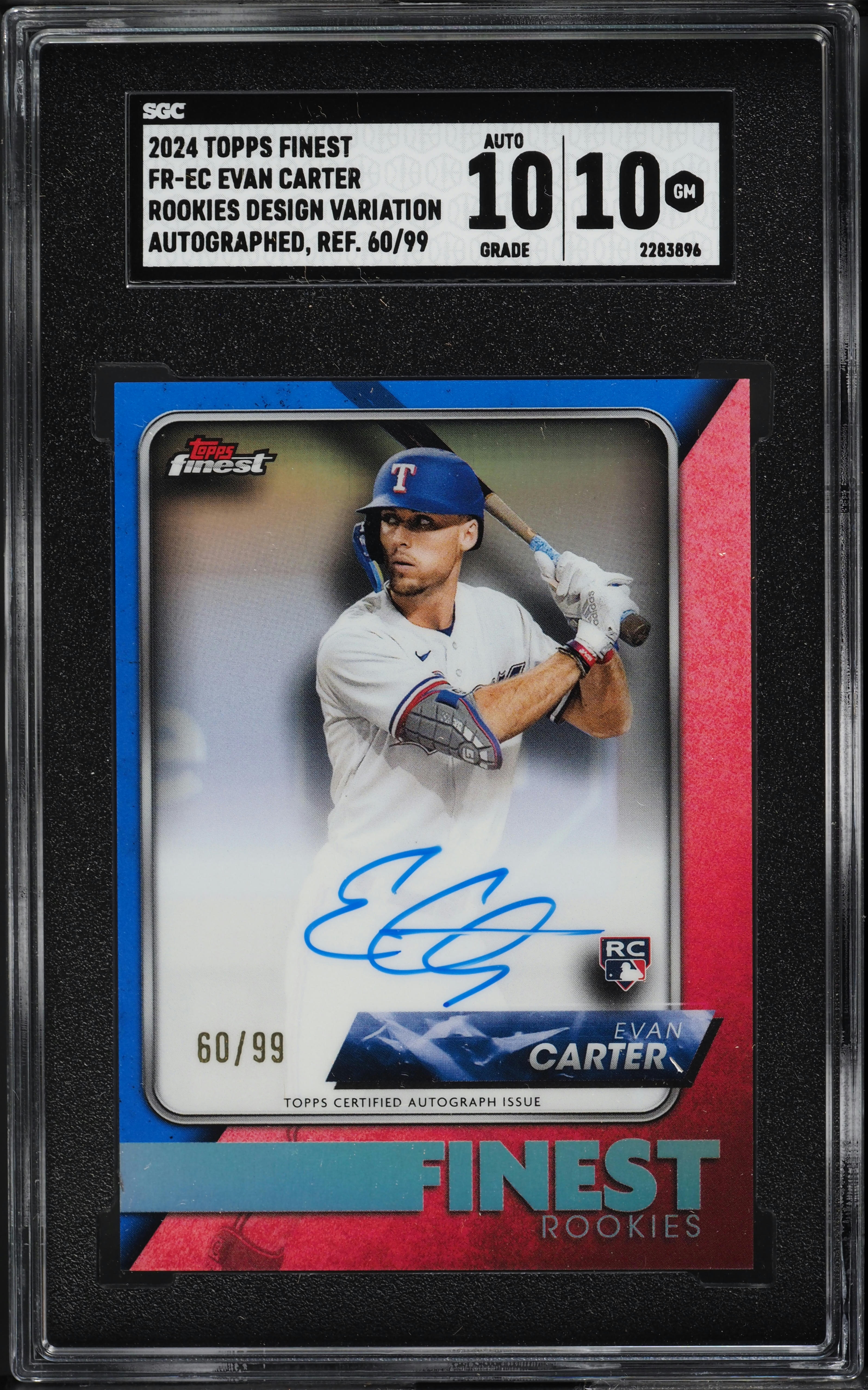 RC EVAN CARTER auto topps finest 2024 エバンカーター 直書き