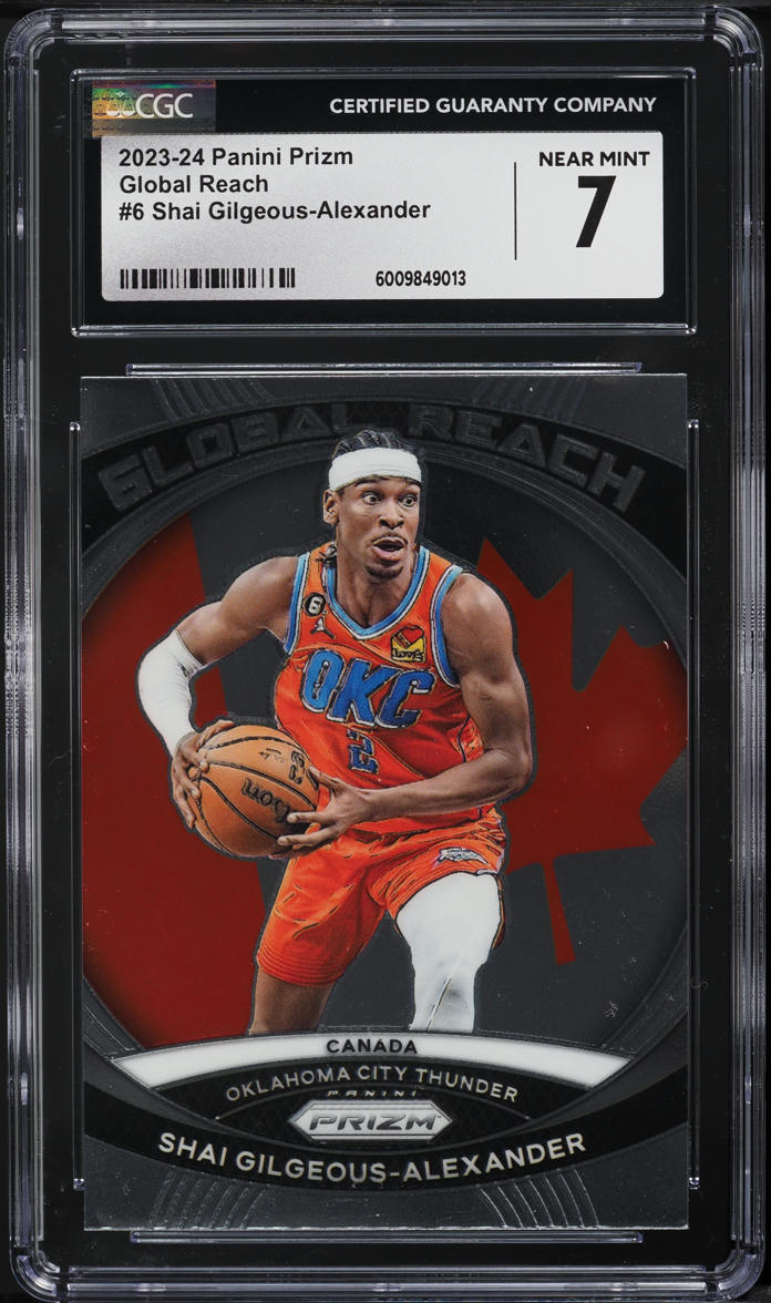 2023 Panini Prizm Global Reach Shai Gilgeous-Alexander #6 CGC 7 NRMT