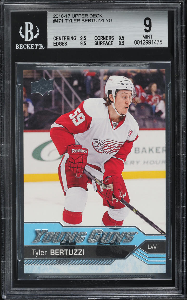 2016 Upper Deck Young Guns Tyler Bertuzzi ROOKIE #471 BGS 9 MINT
