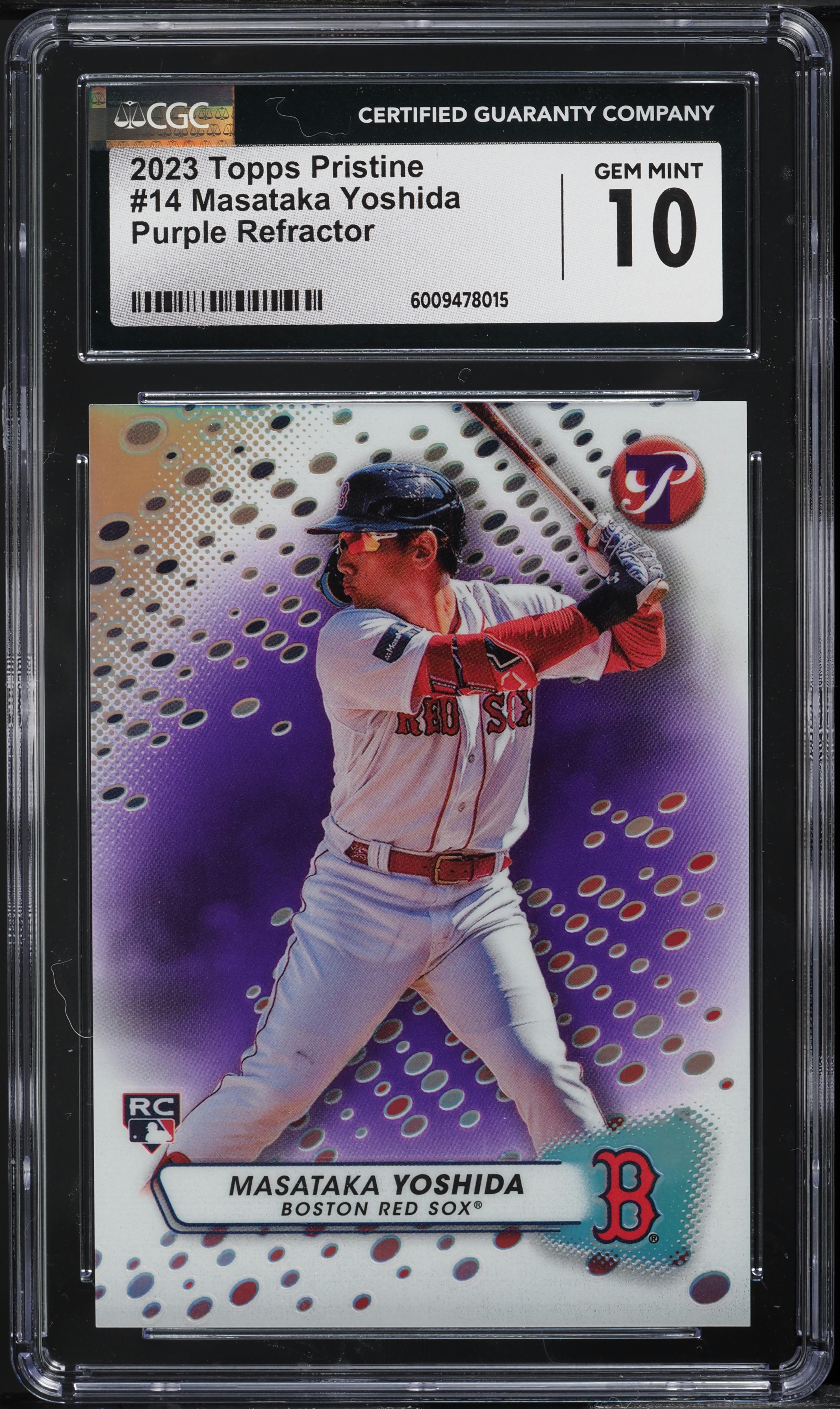 2023 Topps Pristine Purple Refractor Masataka Yoshida ROOKIE /99