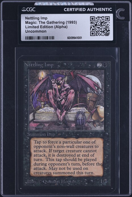 1993 Magic The Gathering MTG Beta Psionic Blast CGC AUTH on