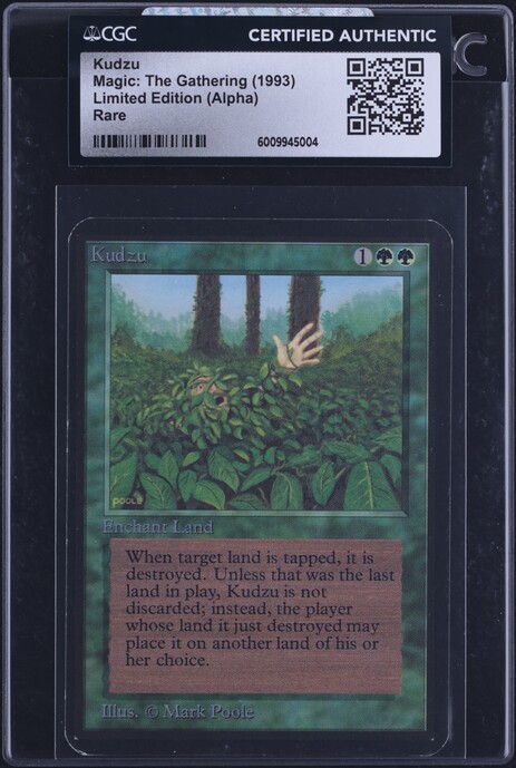 1993 Magic The Gathering MTG Alpha Counterspell CGC AUTH on