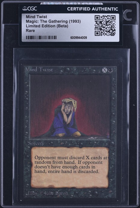 1994 Magic The Gathering MTG Revised Edition Lord Of The Pit CGC