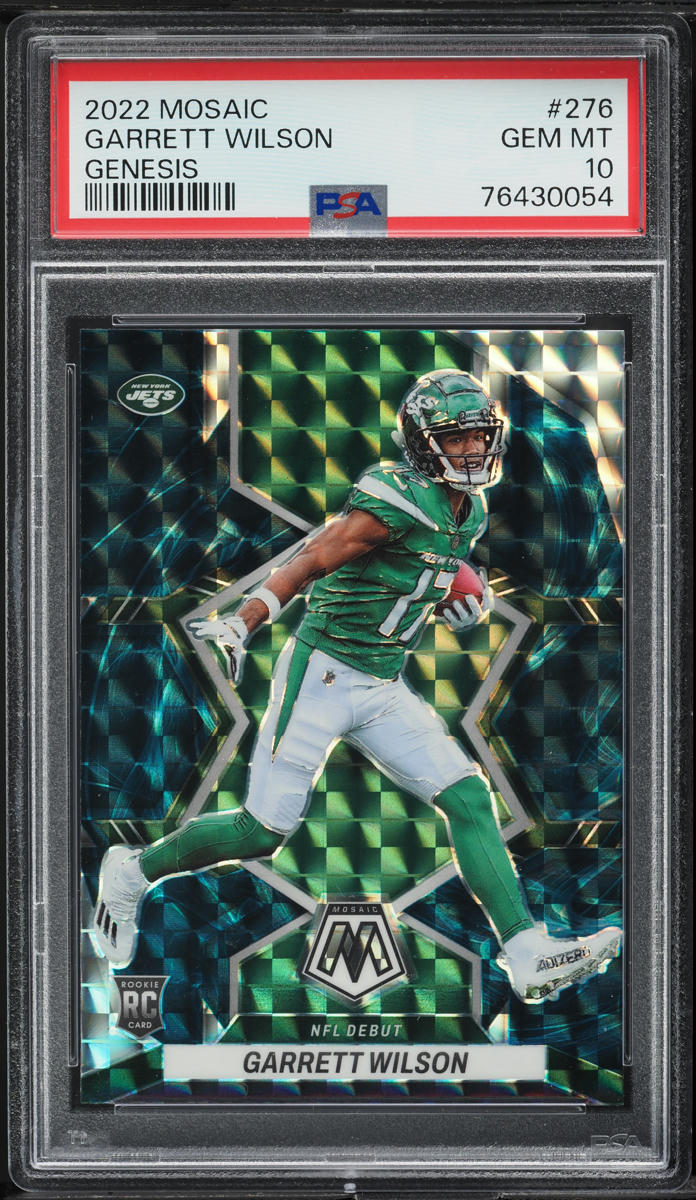 2022 Panini Mosaic Genesis Garrett Wilson ROOKIE #276 PSA 10 GEM